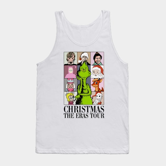 Christmas The Eras Tour Christmas Family And Merry Grinchmas Tank Top by StarMa